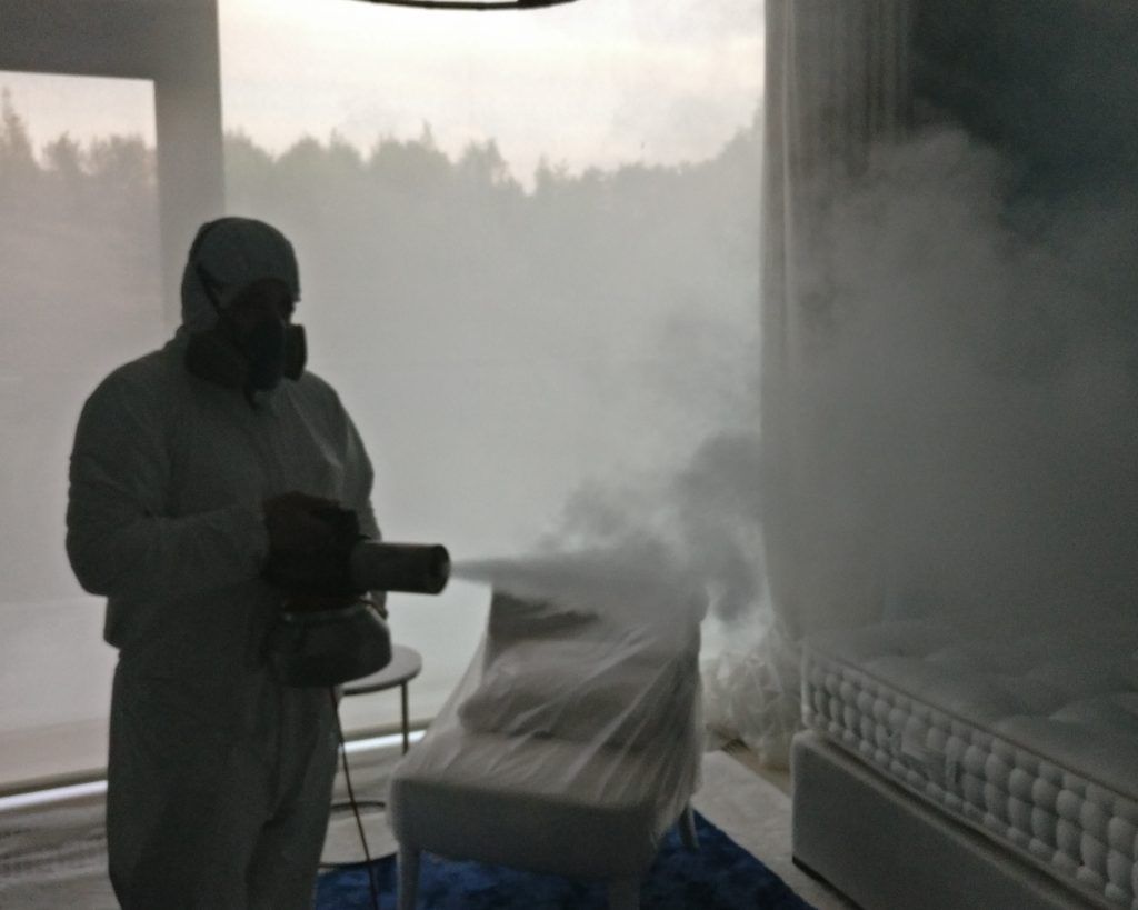 Сухой туман от запахов. Обработка сухим туманов в Екатеринбурге. Цены